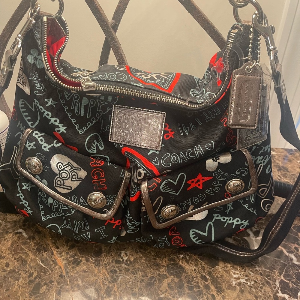 Coach Multicolor Graphic Shoulder Bag